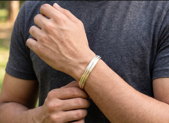 DIVYORO TRIPLE-BAND DUAL-TONE KADA