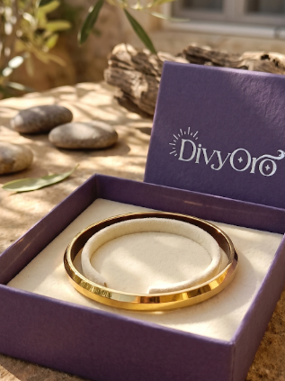 DIVYORO SLEEK BEVELED FACET PLAIN KADA