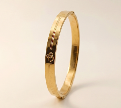 DIVYORO SACRED OM PARALLEL LINE HINGED KADA
