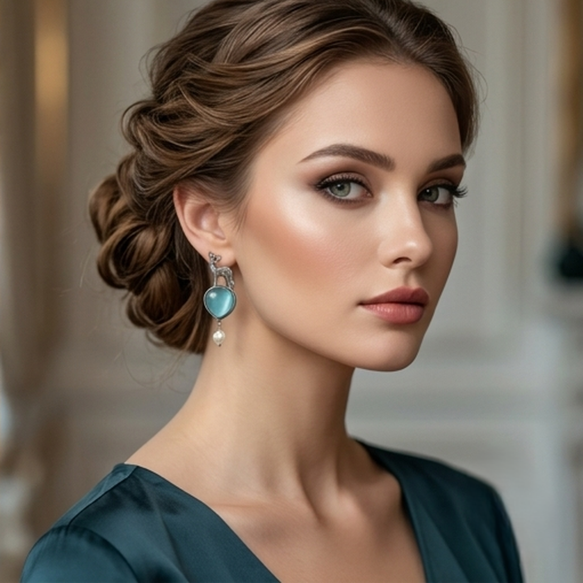 DIVYORO MAJESTIC DEER PEARL DANGLES