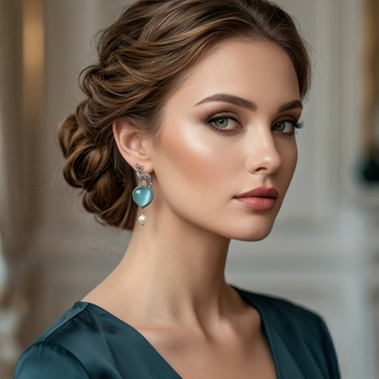 DIVYORO MAJESTIC DEER PEARL DANGLES