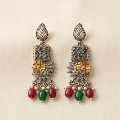 DIVYORO TWIN ELEPHANT CHAIN DANGLES