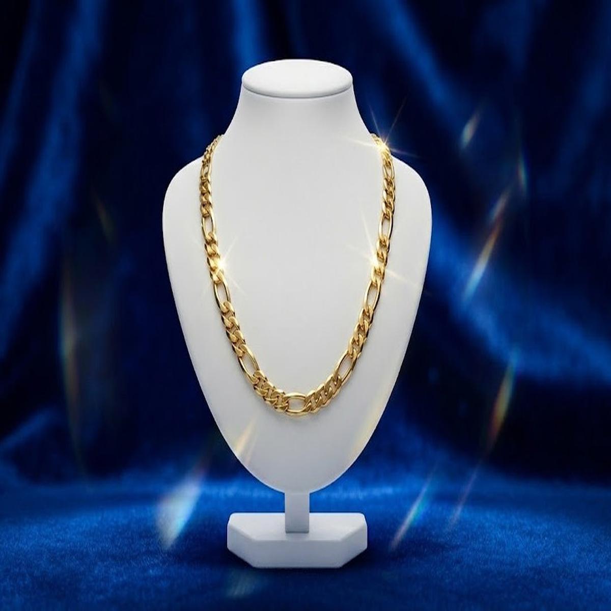 DIVYORO GOLD FIGARO LINK CHAIN