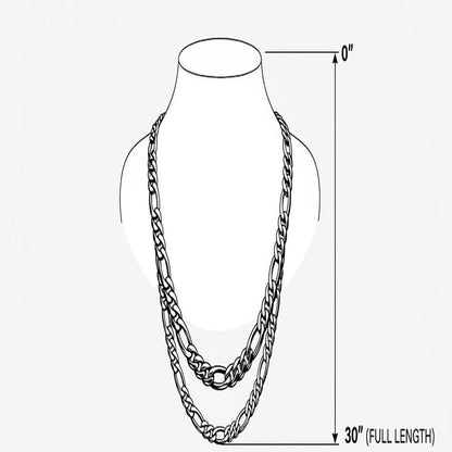 DIVYORO GOLD FIGARO LINK CHAIN