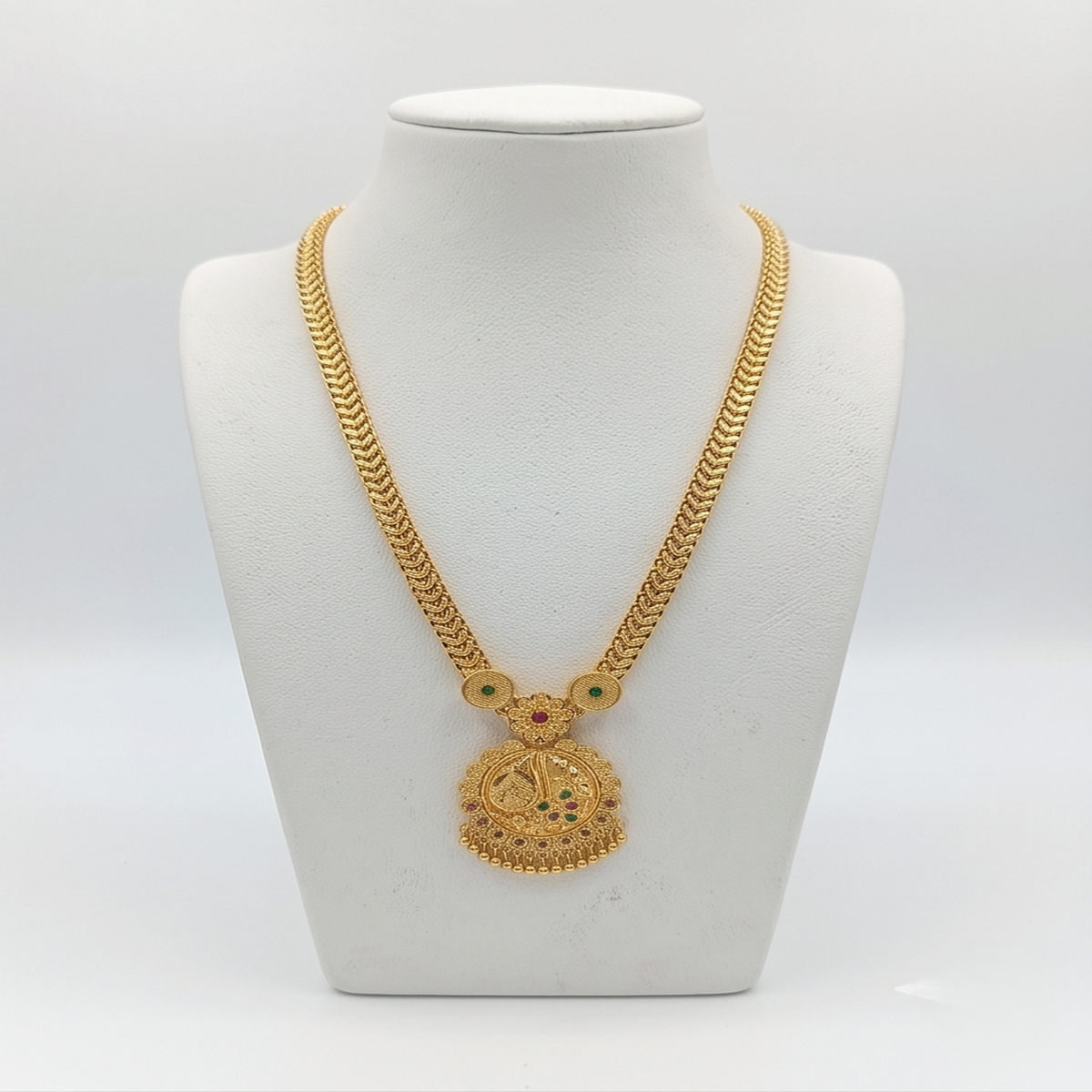 DIVYORO ROYAL CREST LONG PENDANT NECKLACE