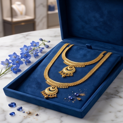 DIVYORO GRAND LAYERED CHANDBALI SET