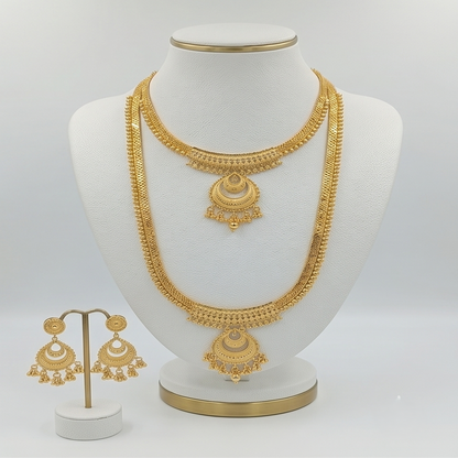 DIVYORO GRAND LAYERED CHANDBALI SET