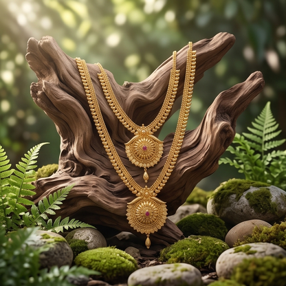 DIVYORO ROYAL LAYERED MEDALLION HARAM