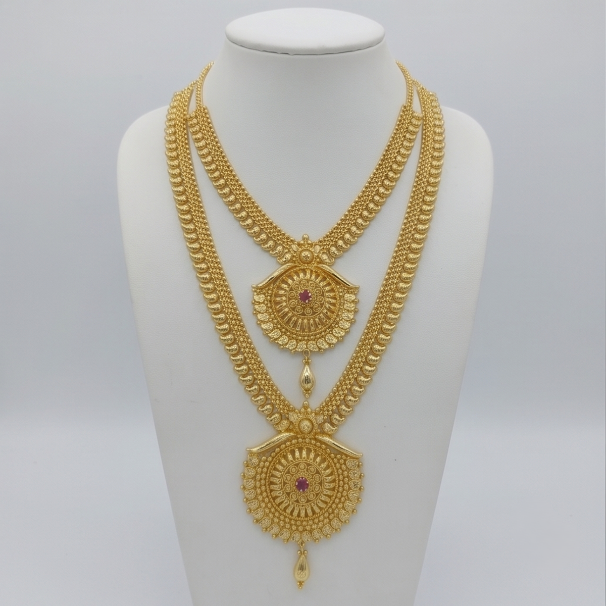 DIVYORO ROYAL LAYERED MEDALLION HARAM