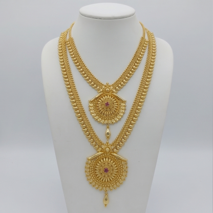 DIVYORO ROYAL LAYERED MEDALLION HARAM