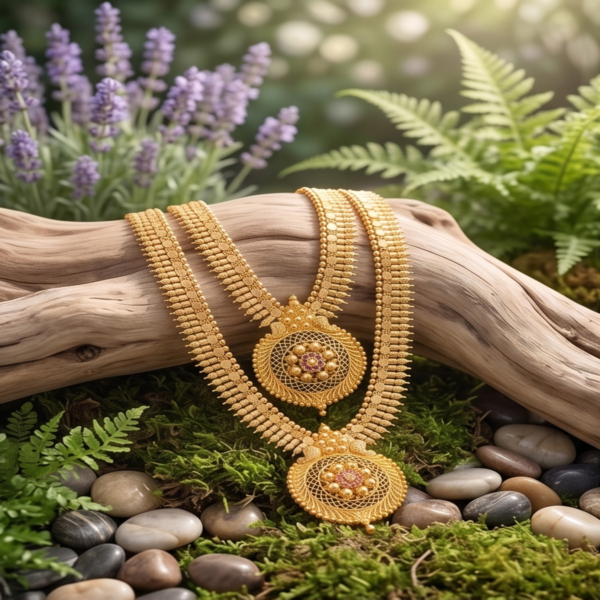 DIVYORO GRAND FILIGREE MEDALLION HARAM