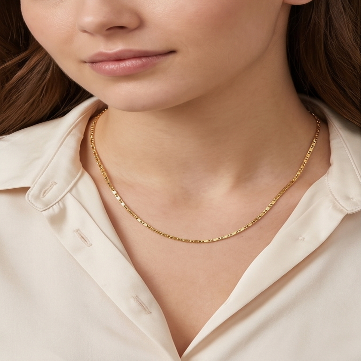 DIVYORO DIAMOND CUT GOLD CHAIN