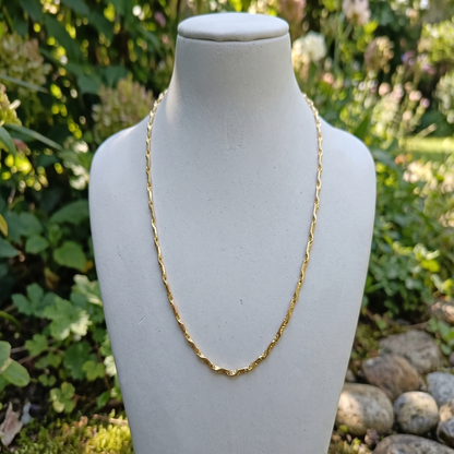DIVYORO TWISTED WAVE GOLD CHAIN