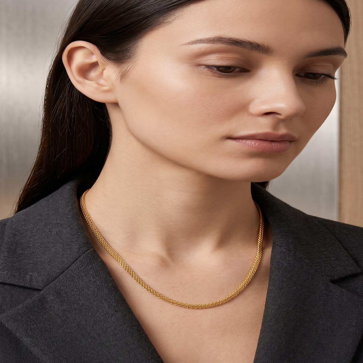 DIVYORO CLASSIC GOLD ROPE CHAIN