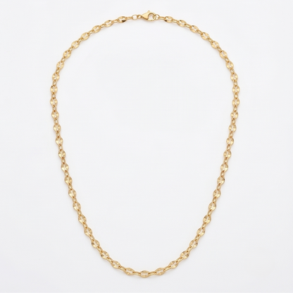 DIVYORO OVAL LINKED GOLD CHAIN