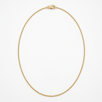 DIVYORO MINIMALIST GOLD CURB CHAIN