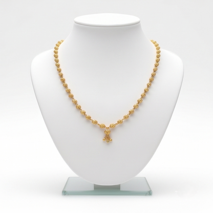 DIVYORO BEADED GOLD DROP NECKLACE