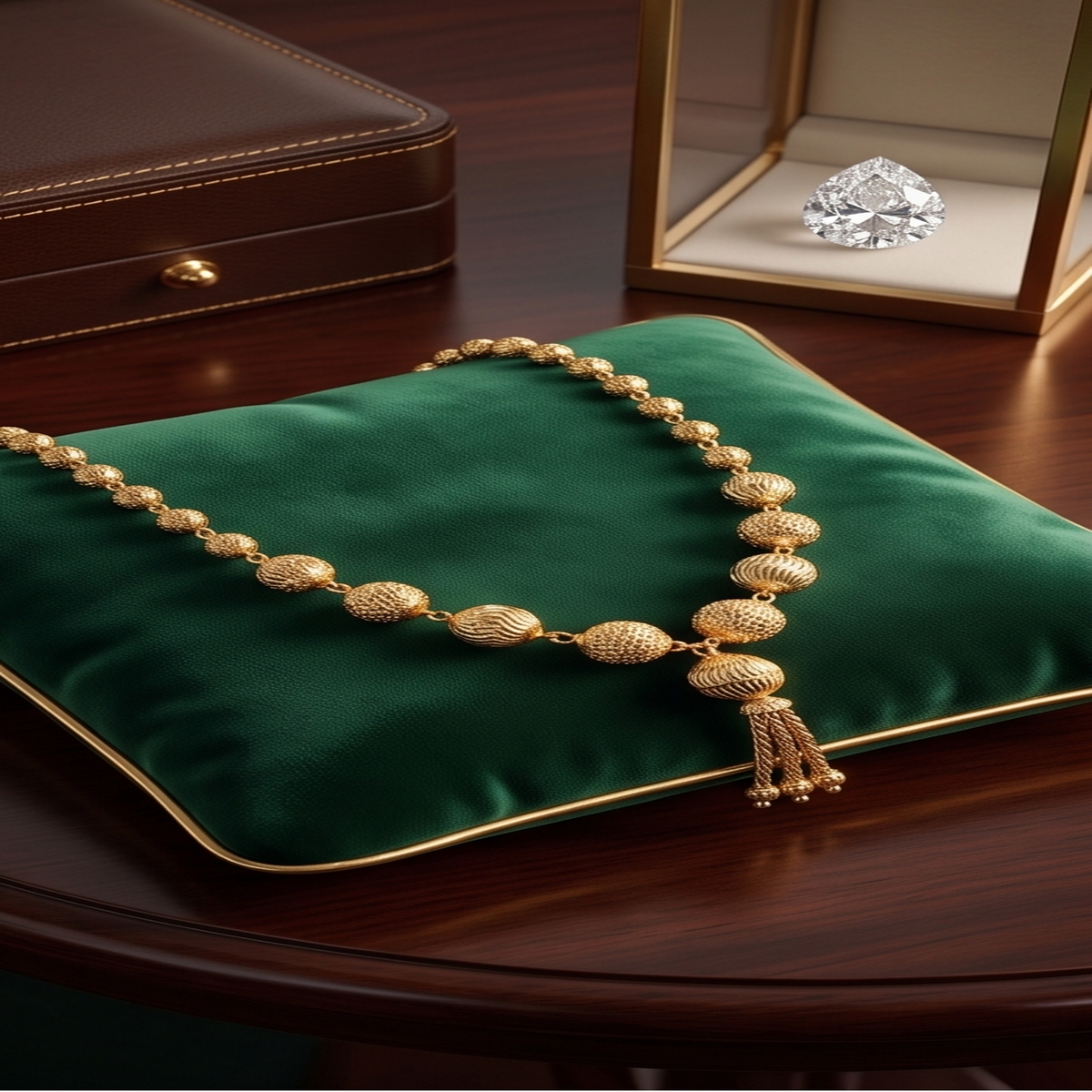 DIVYORO TEXTURED GOLD MATAR MALA