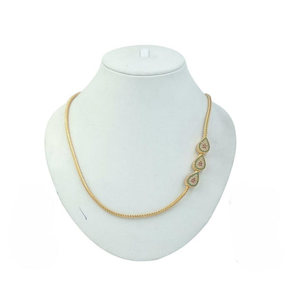 DIVYORO TRIO EMERALD DROP CHAIN