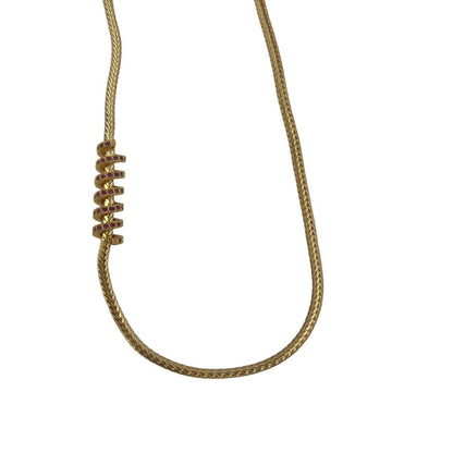 DIVYORO RUBY STONE SPIRAL CHAIN