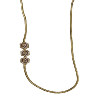 DIVYORO GOLD FIGARO LINK CHAIN