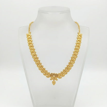 DIVYORO TRADITIONAL GOLD PAISLEY MOTIF NECKLACE