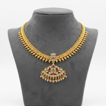 DIVYORO ORNATE LOTUS BLOOM NECKLACE