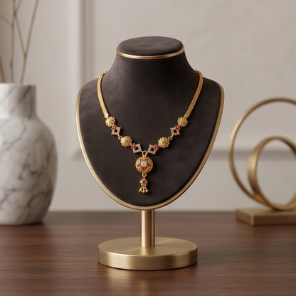DIVYORO STAR MOTIF GOLD CHOKER