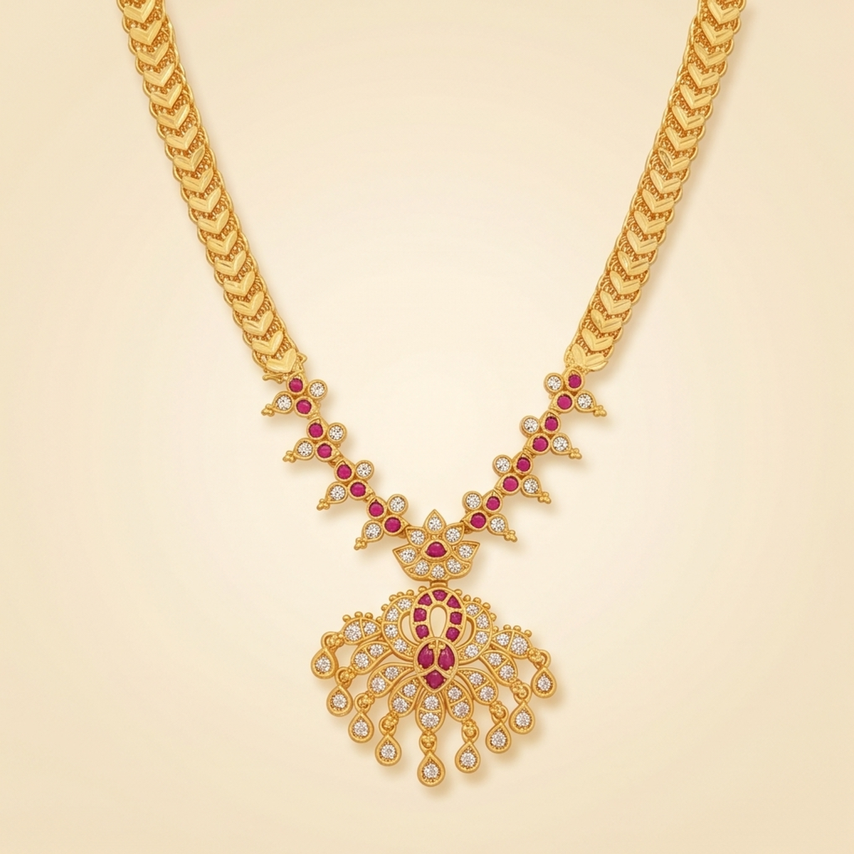 DIVYORO ORNATE CRYSTAL CHANDELIER HARAM