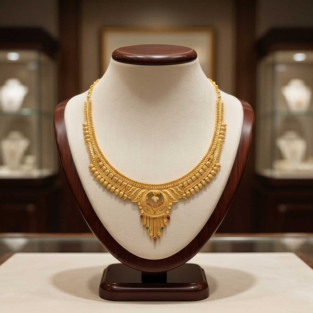 DIVYORO HERITAGE GOLD FILIGREE NECKLACE