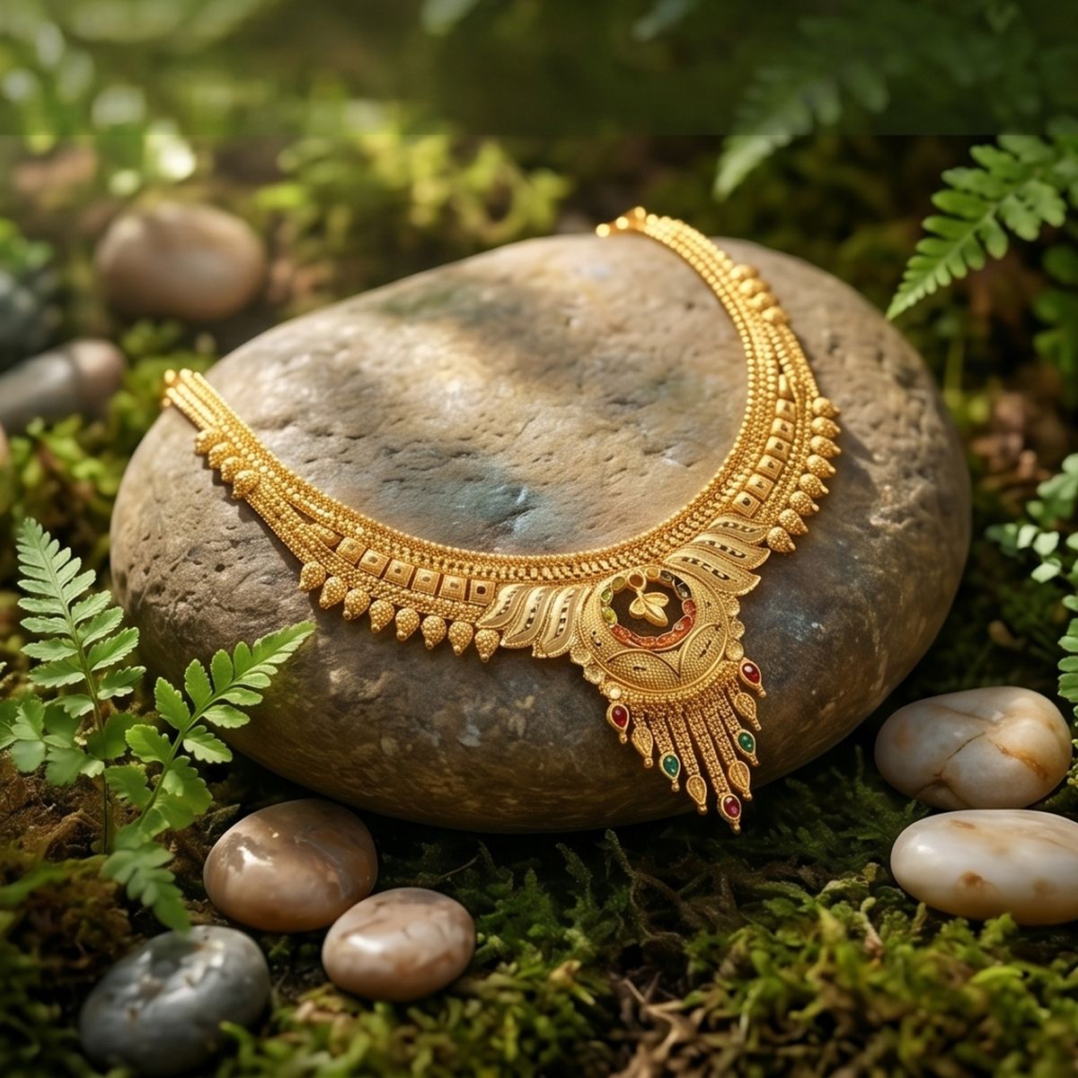 DIVYORO HERITAGE GOLD FILIGREE NECKLACE