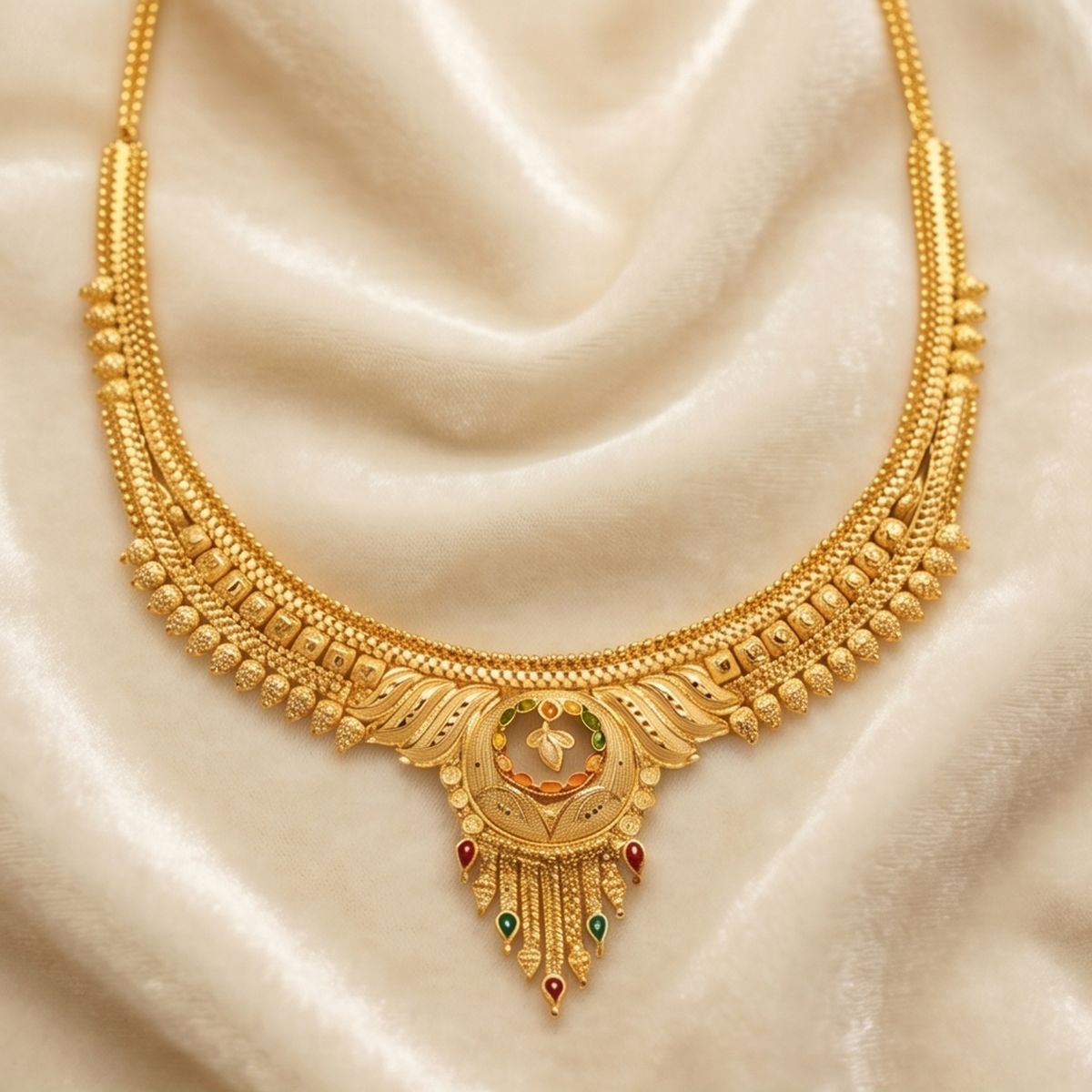 DIVYORO HERITAGE GOLD FILIGREE NECKLACE