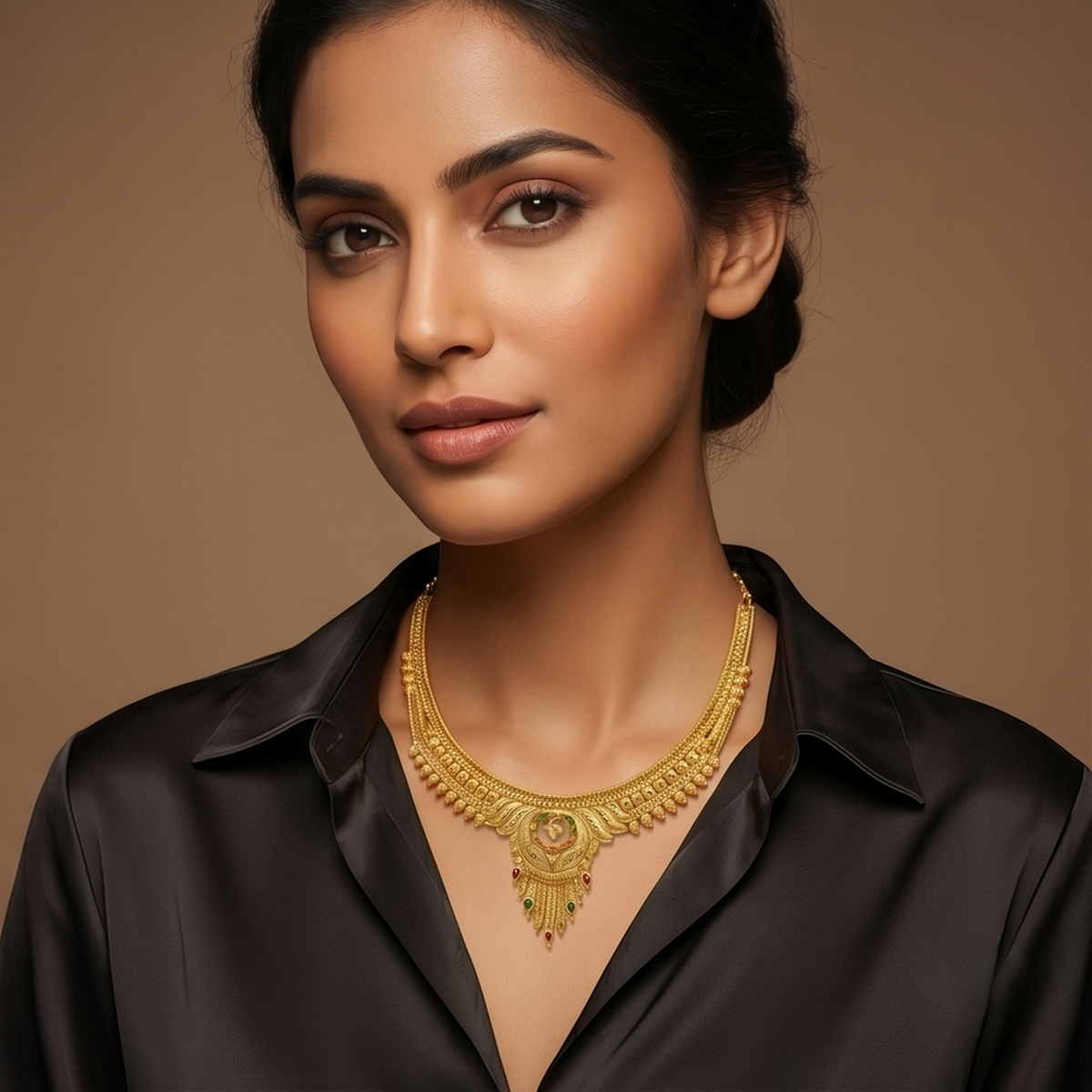 DIVYORO HERITAGE GOLD FILIGREE NECKLACE