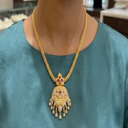 DIVYORO INTRICATE GOLD MESH HARAM