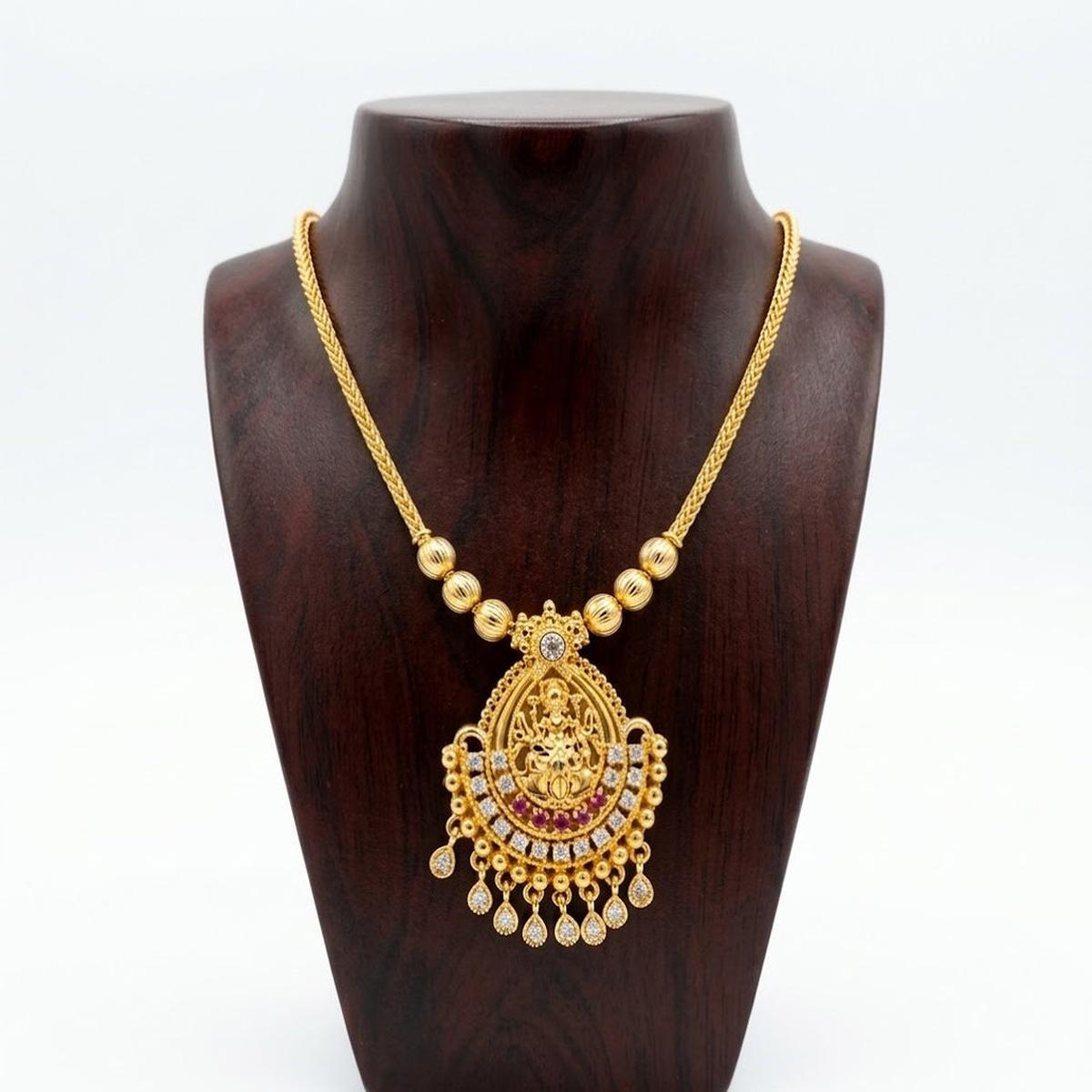 DIVYORO GODDESS LAKSHMI GOLD HARAM