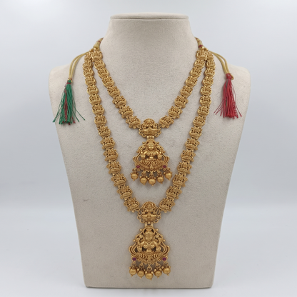 DIVYORO ANTIQUE LAKSHMI HARAM SET