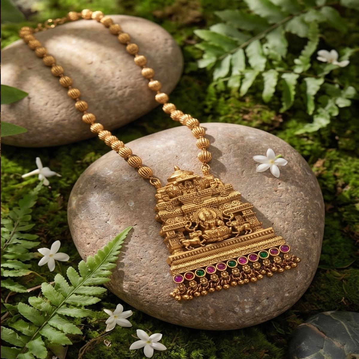 DIVYORO TEMPLE TOWER GOPURAM NECKLACE
