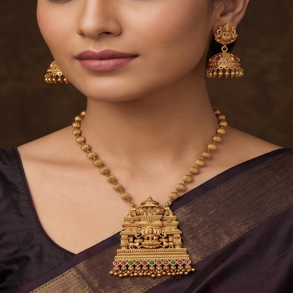 DIVYORO TEMPLE TOWER GOPURAM NECKLACE