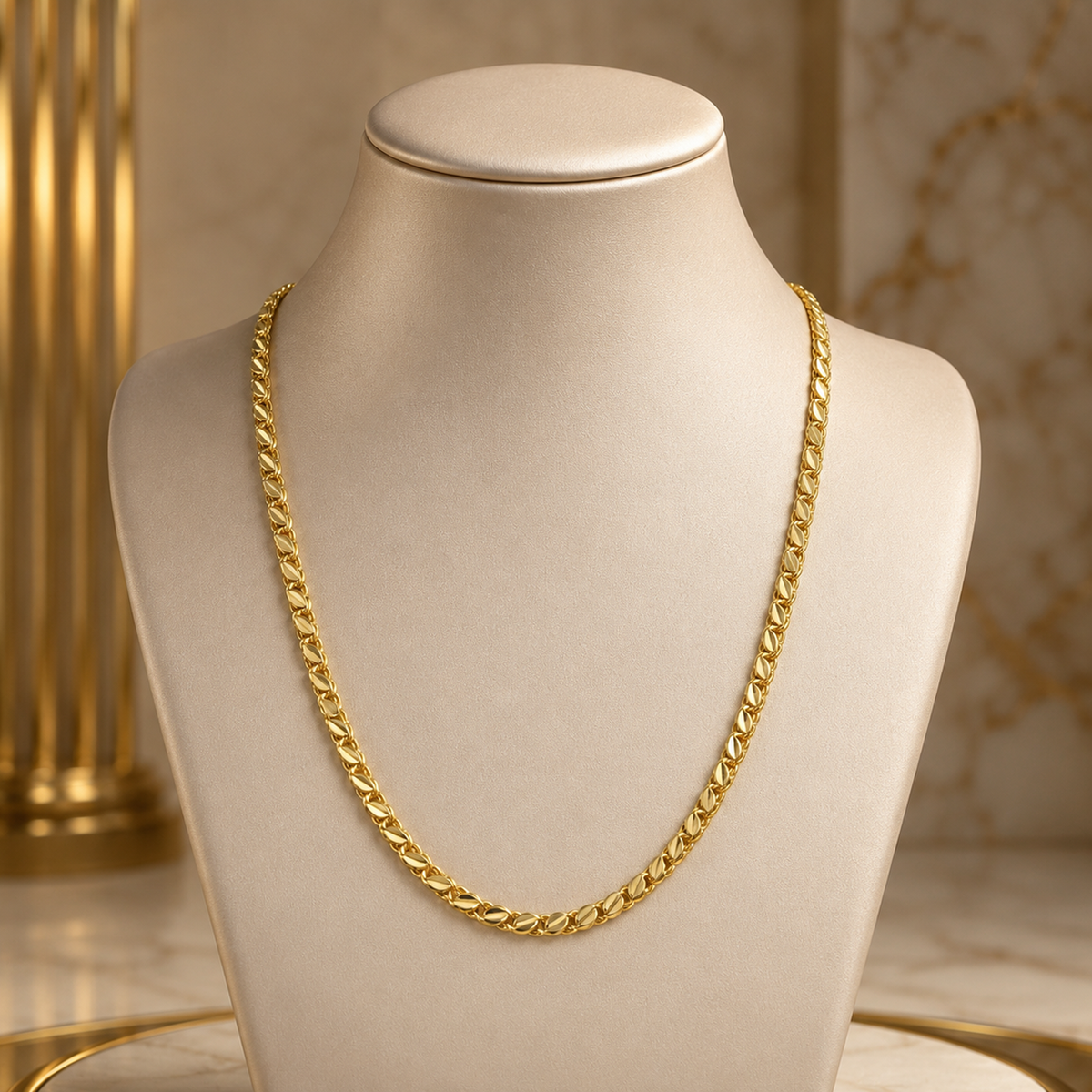 DIVYORO CLASSIC GOLD CURB CHAIN