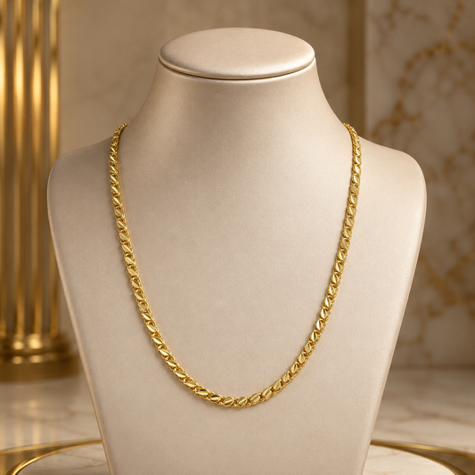 DIVYORO CLASSIC GOLD CURB CHAIN