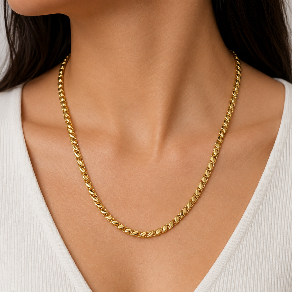 DIVYORO CLASSIC GOLD CURB CHAIN