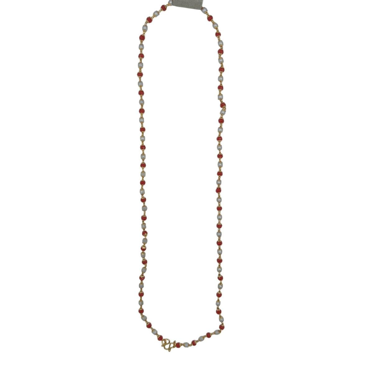 DIVYORO RED CORAL BEADED MALA
