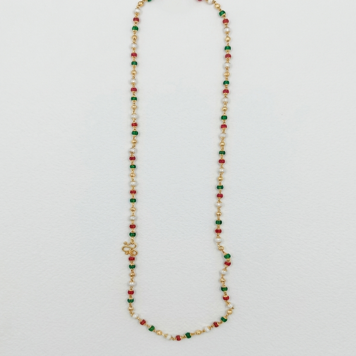 DIVYORO TRICOLOR FESTIVE BEADED CHAIN