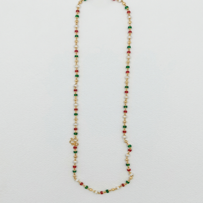 DIVYORO TRICOLOR FESTIVE BEADED CHAIN