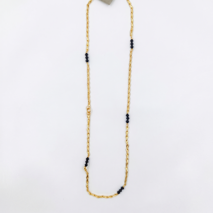 DIVYORO MINIMALIST BLACK BEAD CHAIN