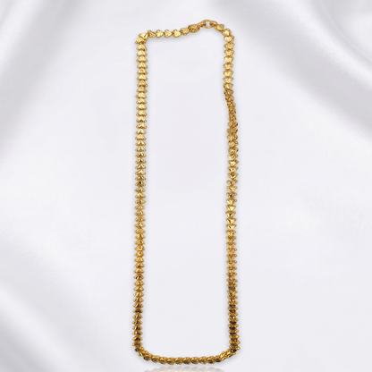 DIVYORO GOLD HEART LINK CHAIN