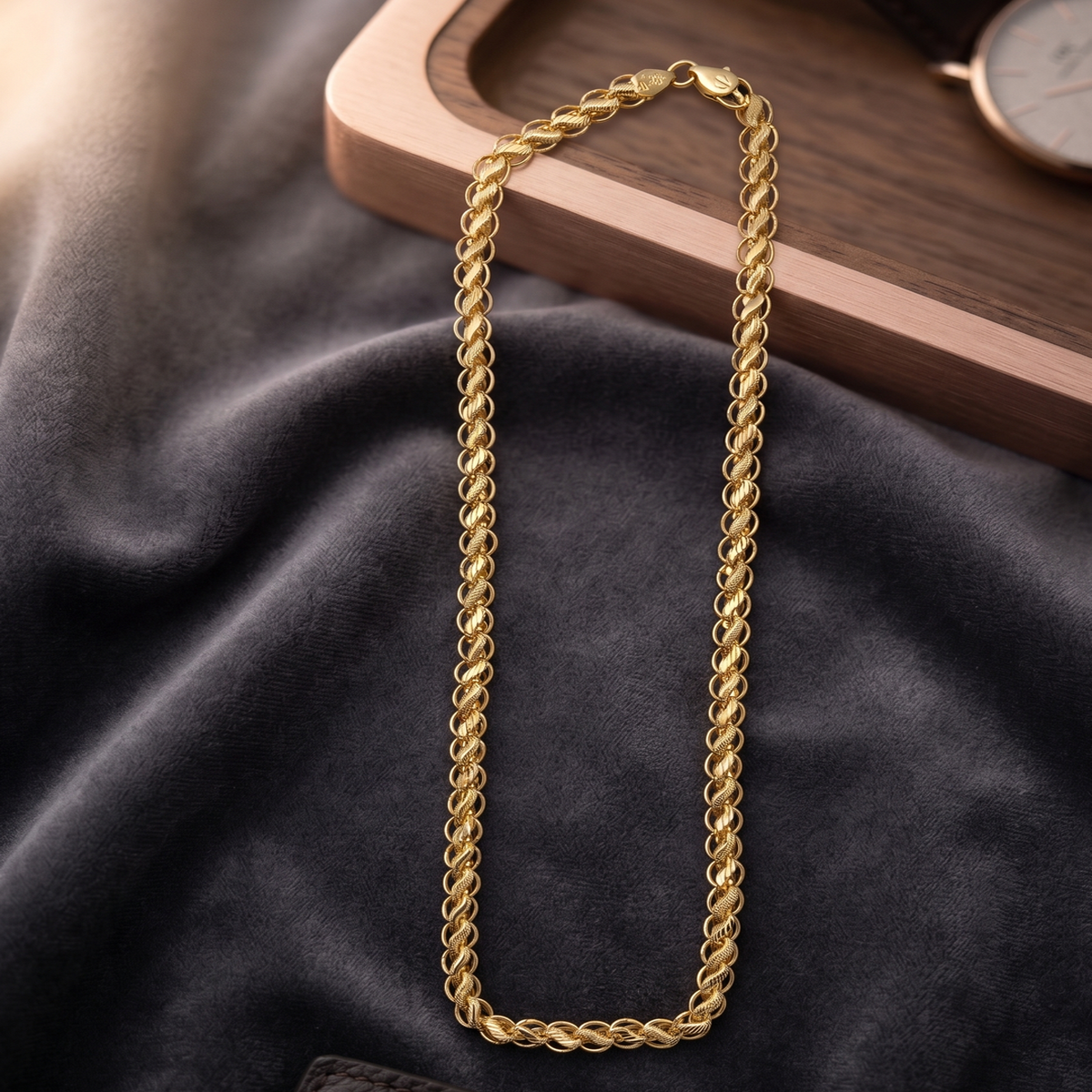 DIVYORO CLASSIC GOLD ROPE CHAIN