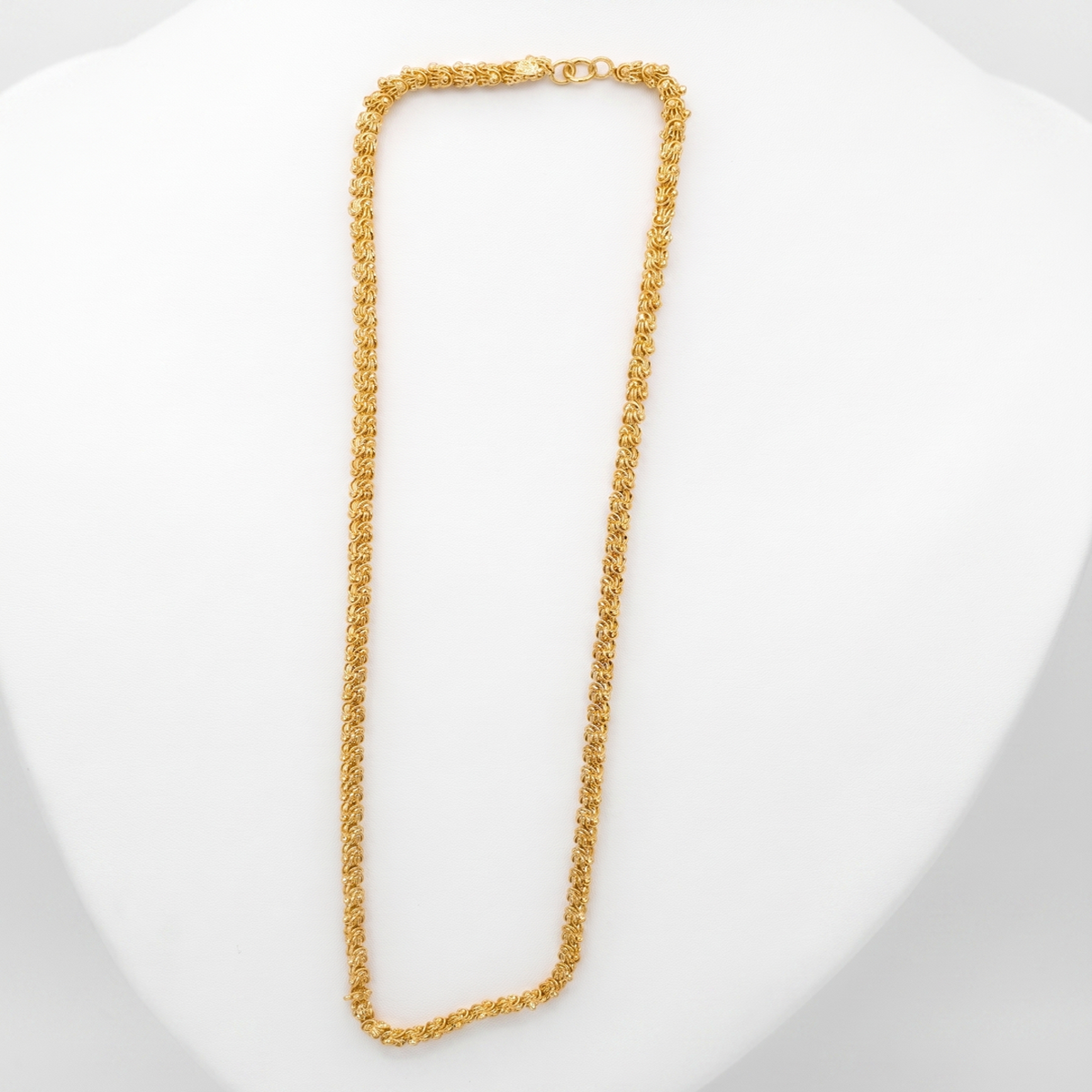 DIVYORO INTRICATE GOLD POPCORN CHAIN