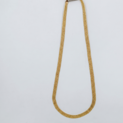 DIVYORO MULTI-ROW GOLD MESH CHAIN