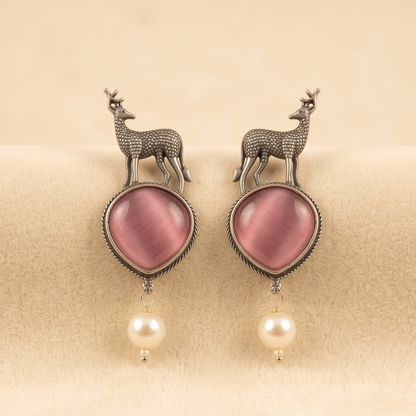 DIVYORO MAJESTIC DEER MOTIF DANGLES
